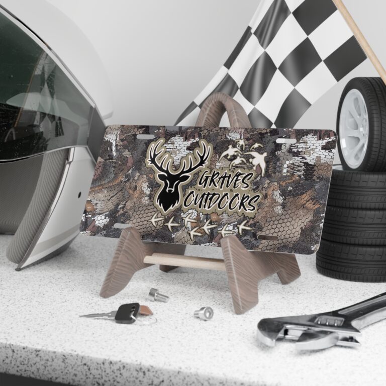 Personalized Hunter Camo Front License Plate for Trucks