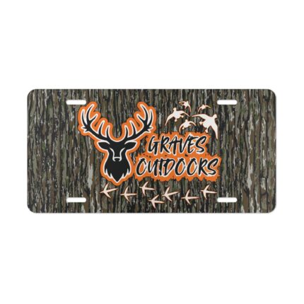 Vanity Front License Plate | Custom Designed Tag | Outdoor Enthusiast Truck Accessories | Camo Vanity Plates