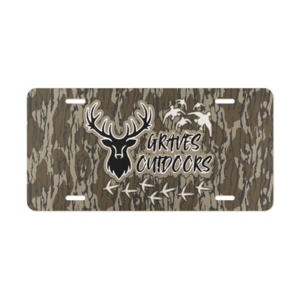 Vanity Front License Plate | Custom Designed Tag | Outdoor Enthusiast Truck Accessories | Camo Vanity Plates