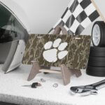 Custom Camo Vanity Plate Paw