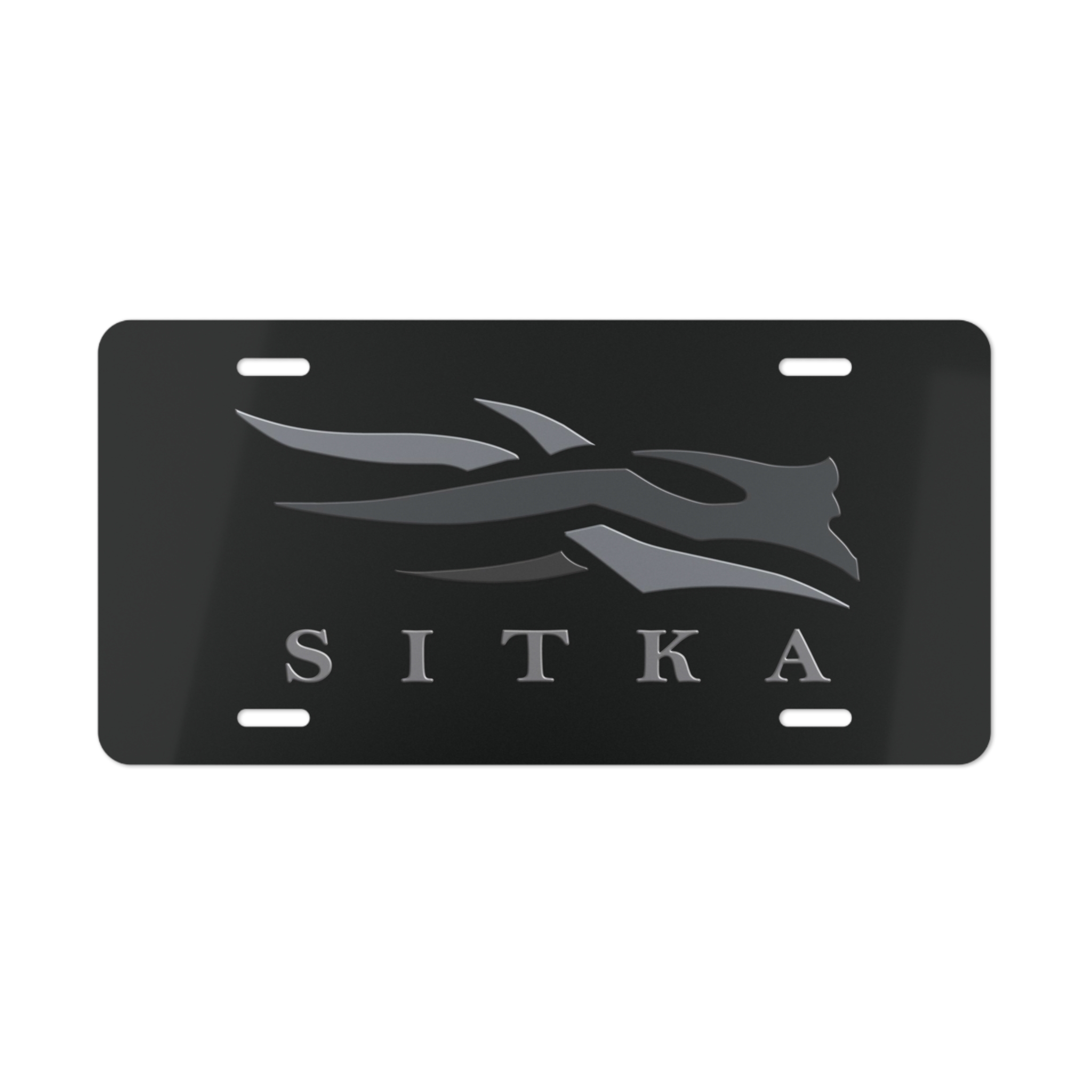 New Design – Camo Vanity Plate In Sitka 3D Look Blackout