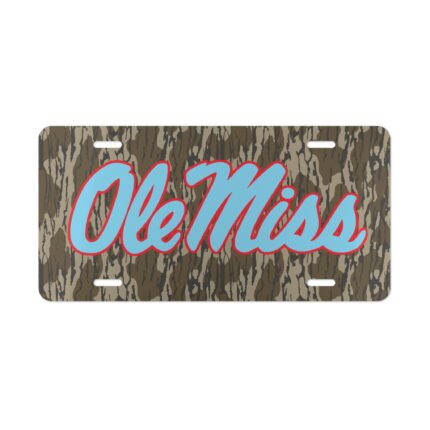 Custom Vanity Plate Tag Ole Miss Bottomland