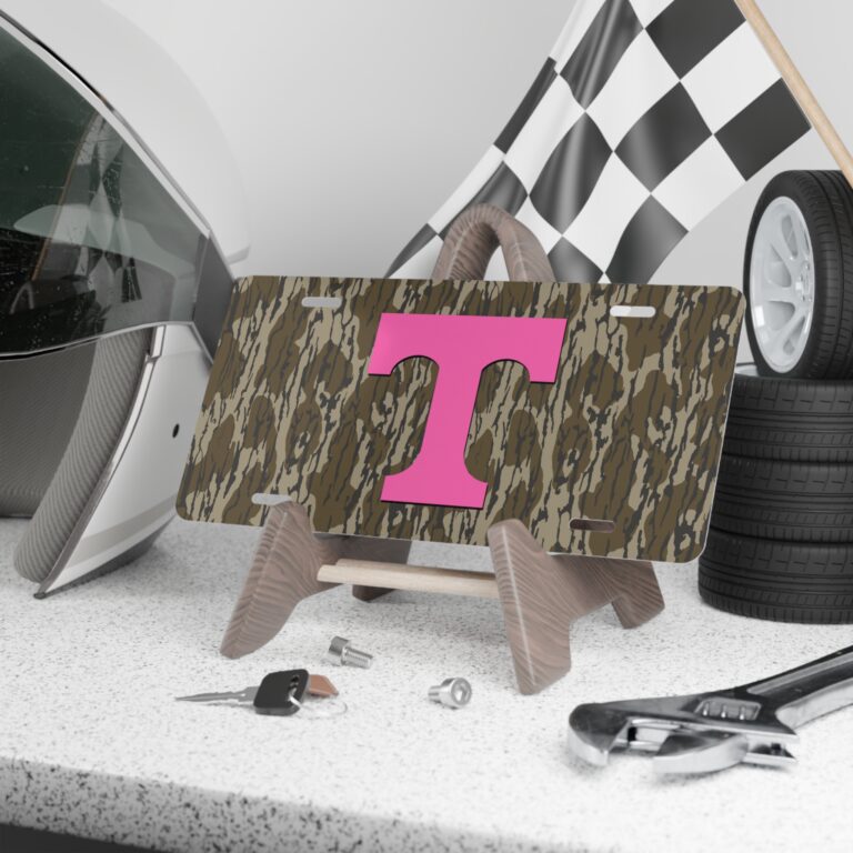 Rugged Hunter Camo Front License Plate for Trucks