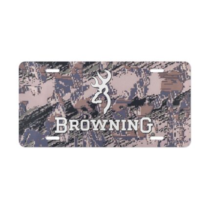 Custom Vanity Plate Tag With Browning And Open Country Camo