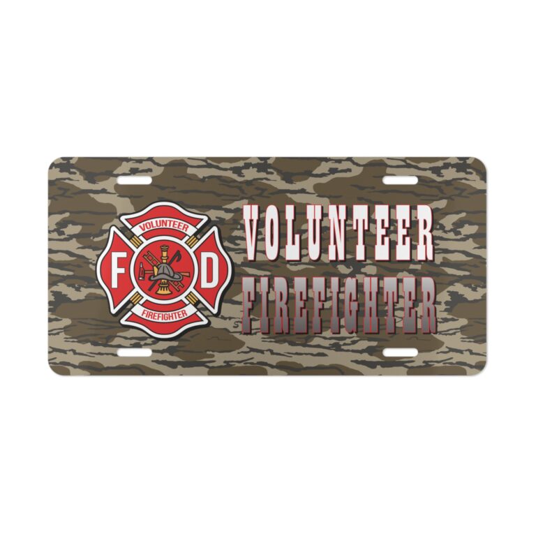 Show Firefighter Pride with Real Hunter Camo Front Tag