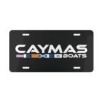 Custom Vanity Plate Tag With Caymas On Black
