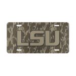 Weatherproof LSU Camo Aluminum Front Vanity Plate