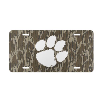 Custom Camo Vanity Plate Paw
