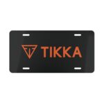 Custom Vanity Plate Tag With Tikka On Black
