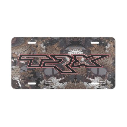 Custom Vanity Plate Tag With TRX And Elevated Camo