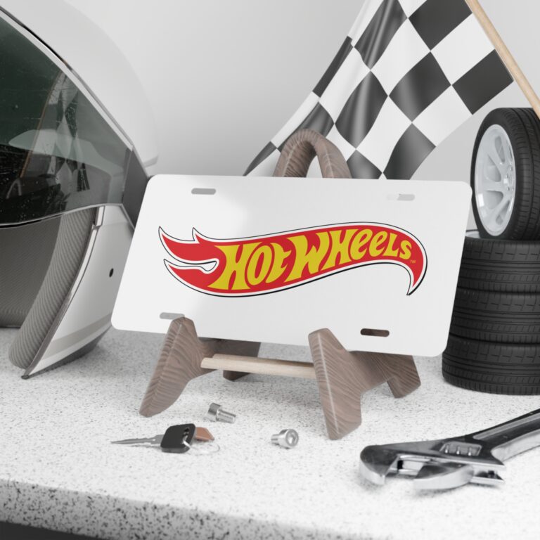 Personalized Hot Wheels-Inspired Front Vanity Plate