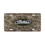 Custom Vanity Plate Tag With Matthews Archery And Bottomland Camo