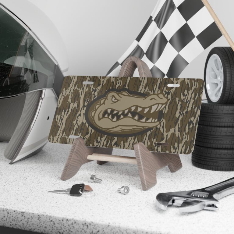 Weatherproof Hunter Camo Aluminum Front License Plate