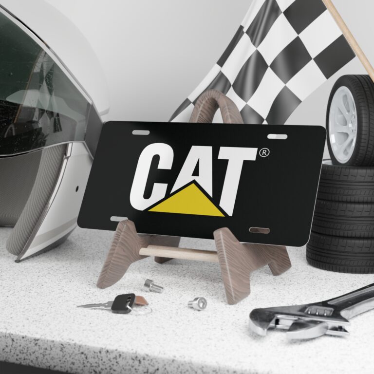 Weatherproof CAT Camo Front Vanity Plate for Trucks