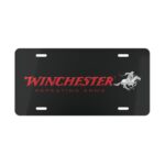 Custom Vanity Plate Tag With Winchester On Black