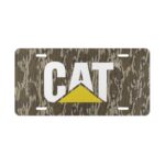 Custom Vanity Plate Tag With CAT On Black
