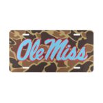 Ole Miss Drake Camo Front Plate for Hunting Trucks
