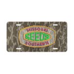 Hunt-Ready Front License Plate with Real Camo Print