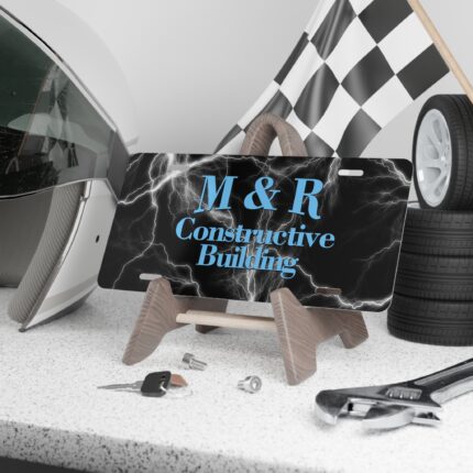 Custom Camo Vanity Plate M&RV7