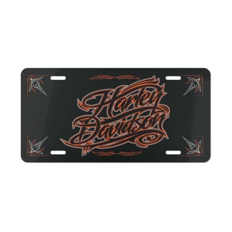 Personalized Hunter Camo Front Plate with Pinstriping
