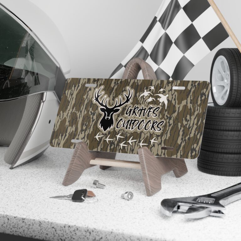 Rugged Hunter Camo Front Vanity Plate for Trucks