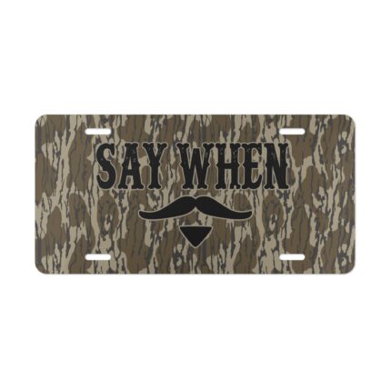 Vanity Front License Plate | Custom Designed Tag | Outdoor Enthusiast Truck Accessories | Camo Vanity Plates