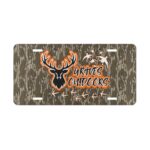 Weather-Resistant Hunter Camo Front Vanity Plate