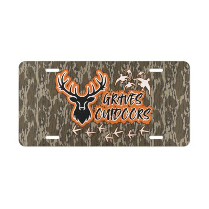 Vanity Front License Plate | Custom Designed Tag | Outdoor Enthusiast Truck Accessories | Camo Vanity Plates