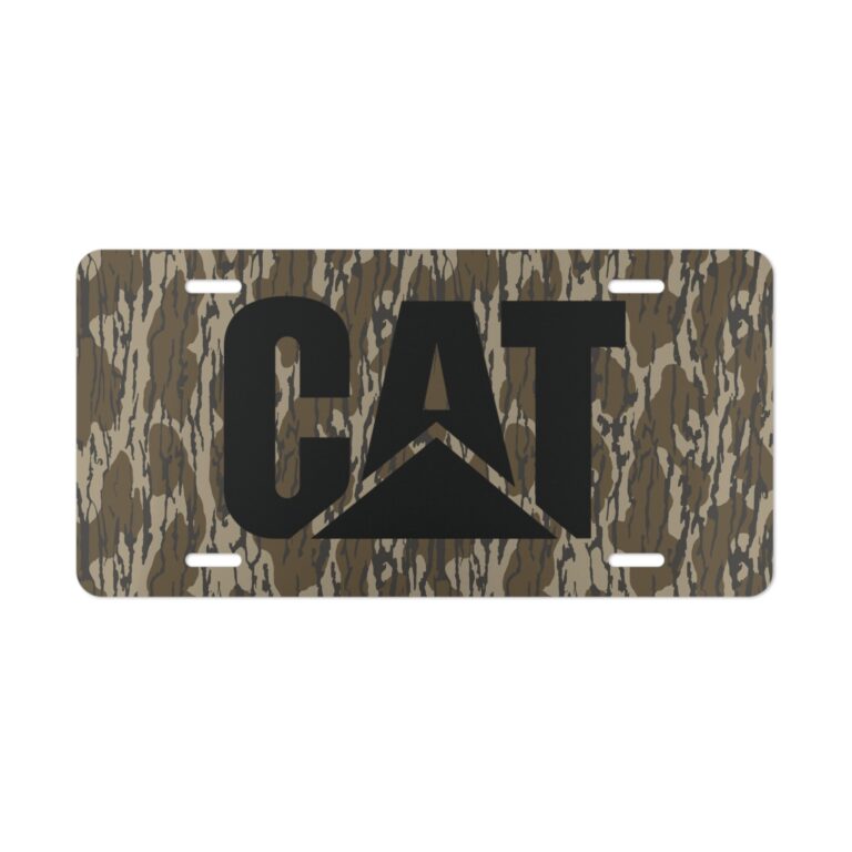 Rugged CAT Camo Front Vanity Plate for Trucks