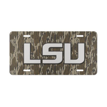 Custom Vanity Plate Tag With LSU V4