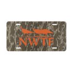 Custom Camo Vanity Plate In Hunter Camo With NWTF Logo V4
