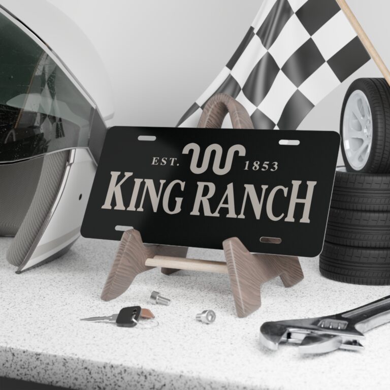King Ranch Camo Vanity Plate for a Finished Truck Front