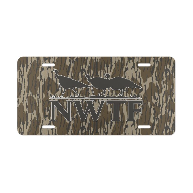 Show Hunting Pride with NWTF Hunter Camo Vanity Plate