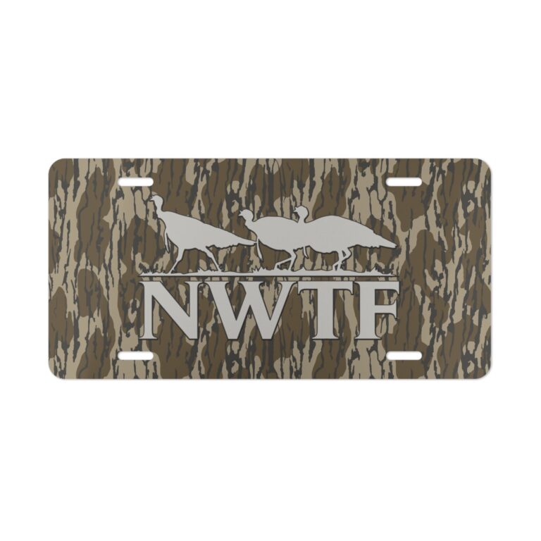 Show Turkey Hunting Pride – NWTF Hunter Camo Plate