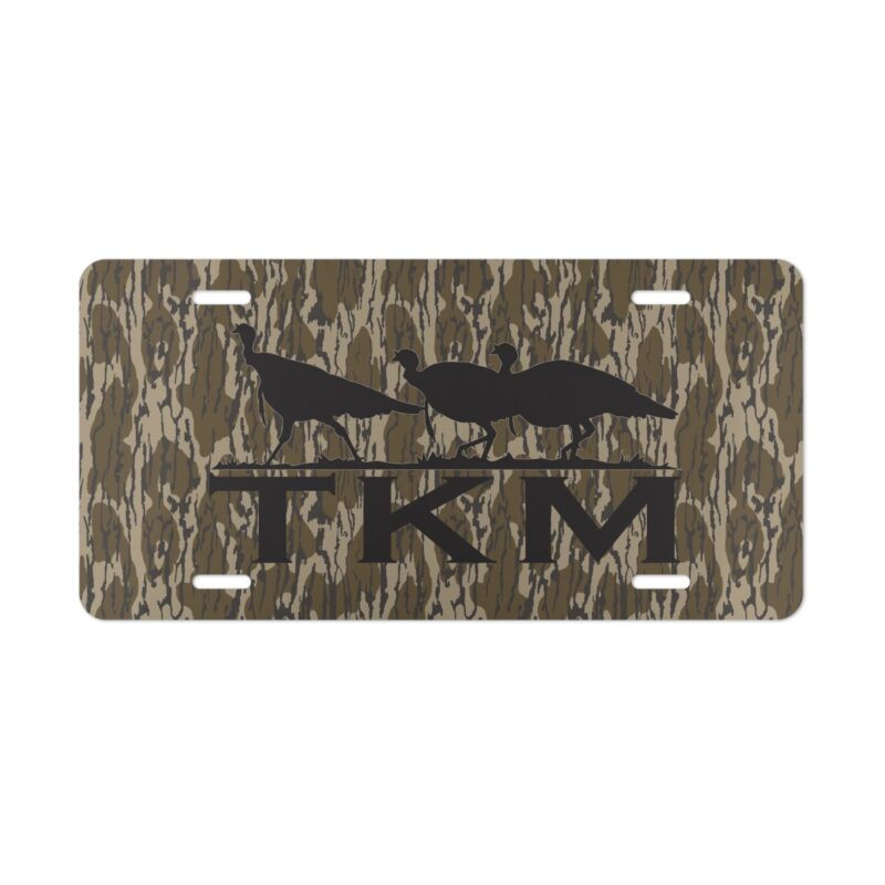 Personalized Hunter Camo Vanity Plate &ndash; NWTF Blackout
