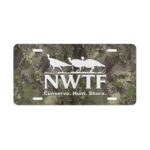 Personalized NWTF Hunter Camo Front Vanity Plate