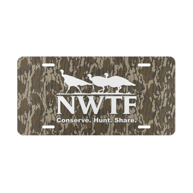 Personalized NWTF Bottomlands Hunter Camo Vanity Plate