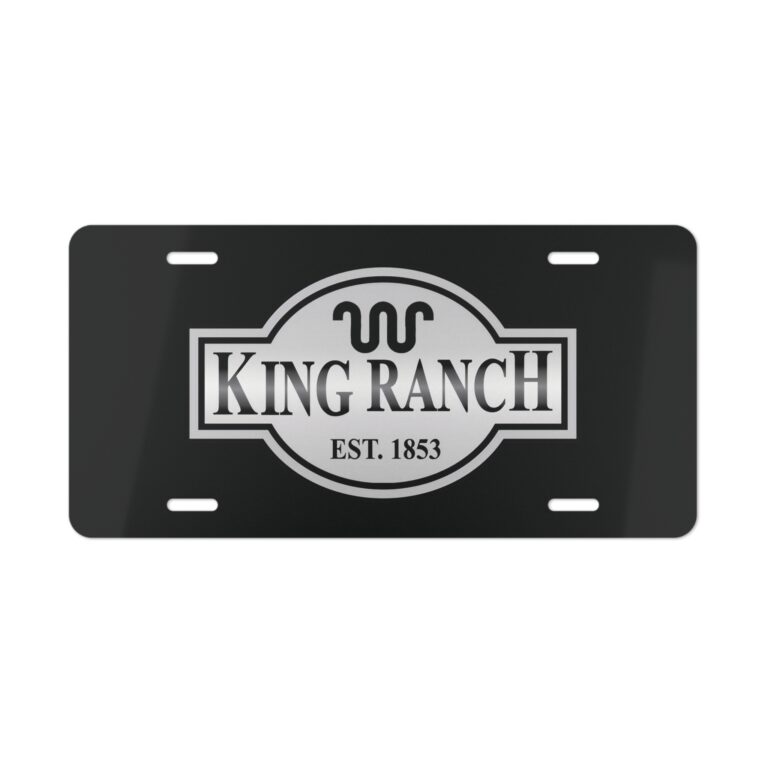 Hunter Camo Vanity Plate with King Ranch Front-End Style