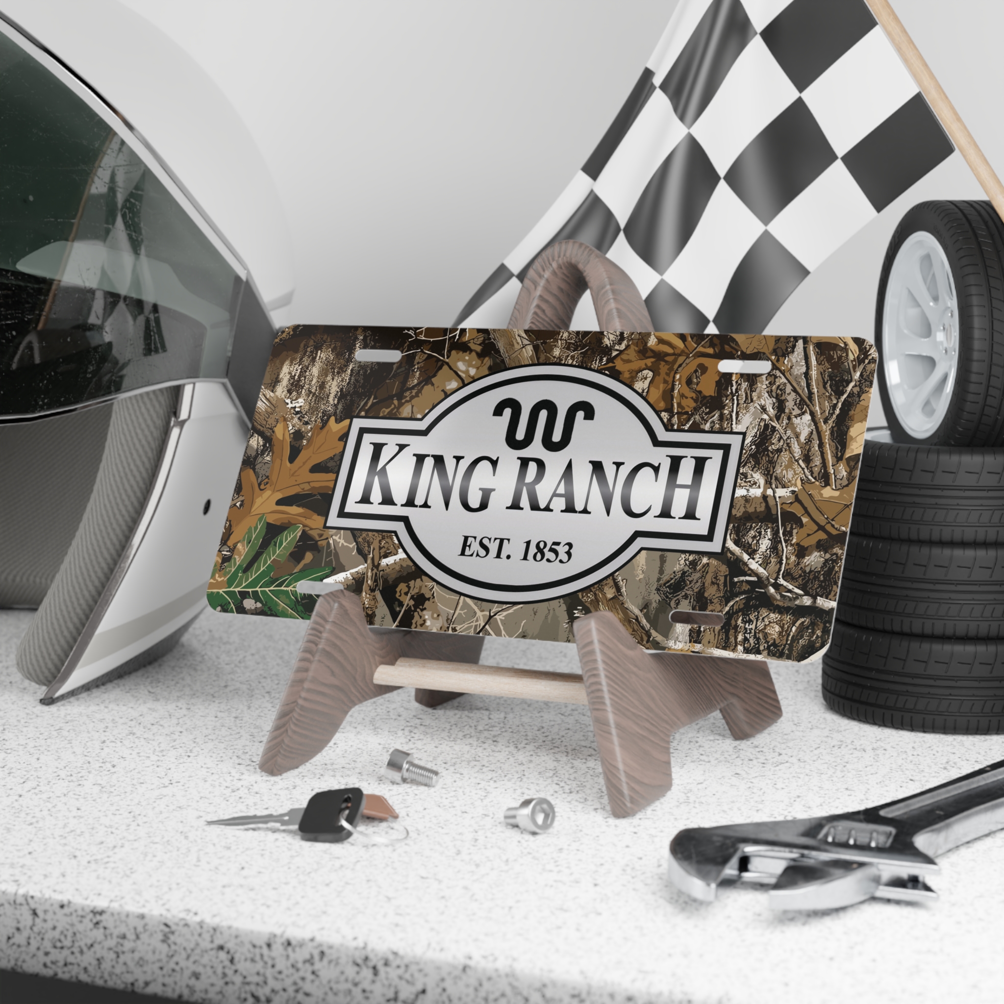 3543243710174044954 2048.jpeg Custom Camo Vanity Plate With King Ranch