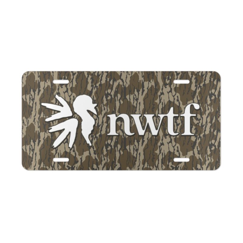 Show Hunting Pride with NWTF Hunter Camo Vanity Plate