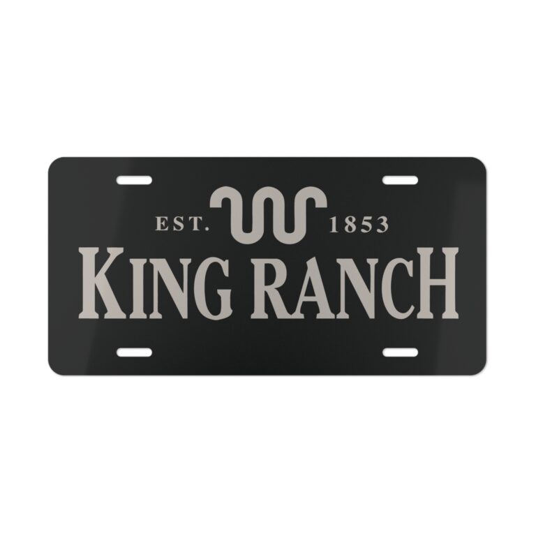King Ranch Camo Vanity Plate for a Finished Truck Front