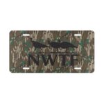 Personalized NWTF Camo Blackout Front Vanity Plate