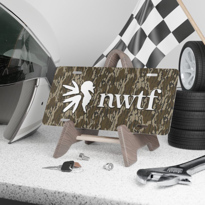 Show Hunting Pride with NWTF Hunter Camo Vanity Plate