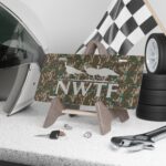 Custom NWTF Camo Vanity Plate for Hunter Truck Style