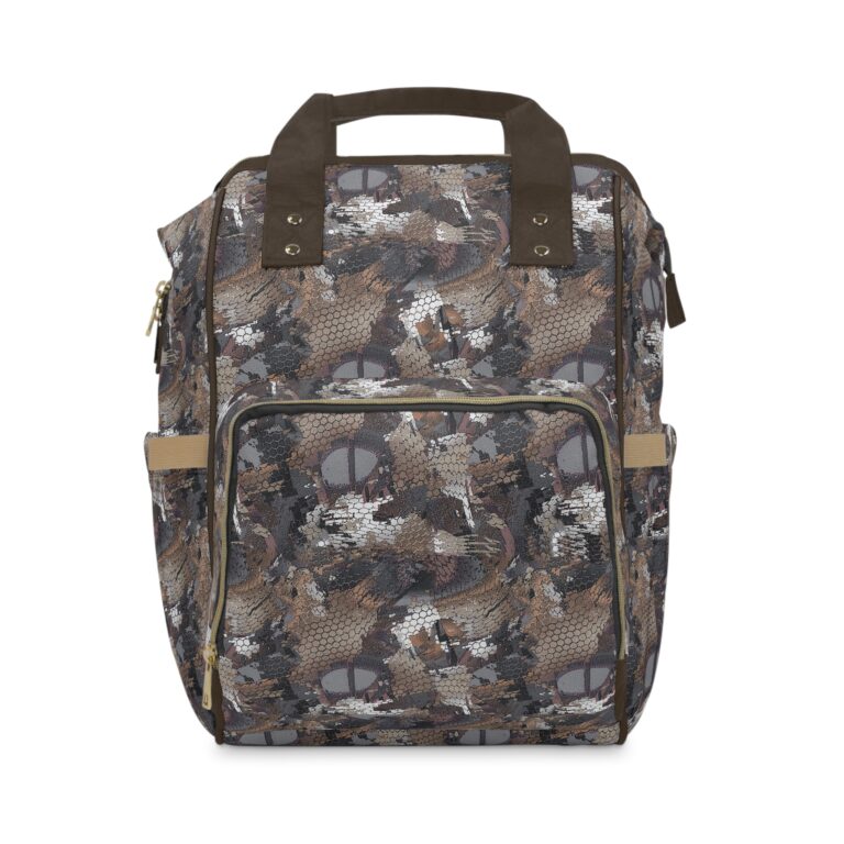 Hands-Free Hunter Camo Diaper Backpack for Outdoor Moms