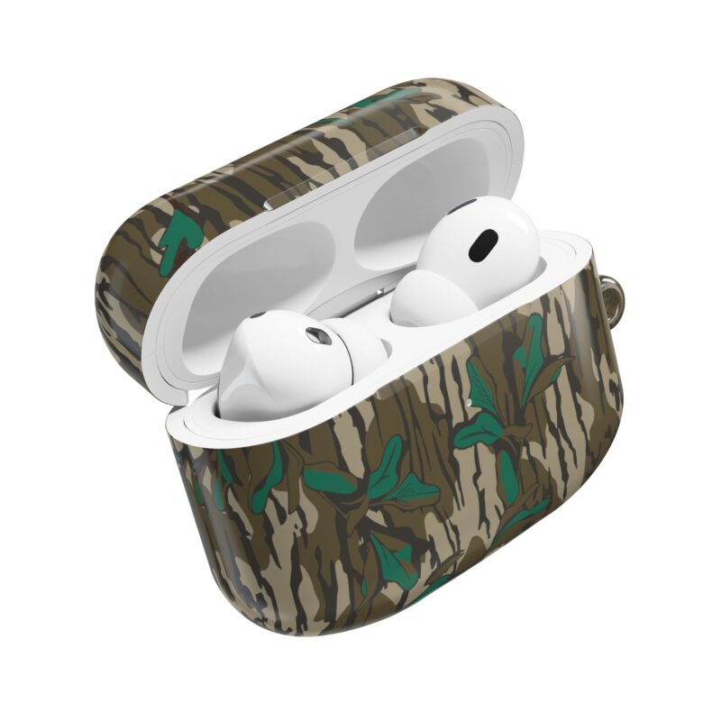 Scuff Protection Air Pods Case Cover, Greenleaf Camo