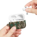 Scuff Protection Air Pods Case Cover, Greenleaf Camo